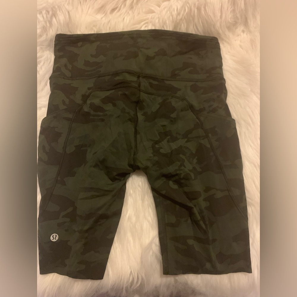 Lululemon Camo Biker Shorts